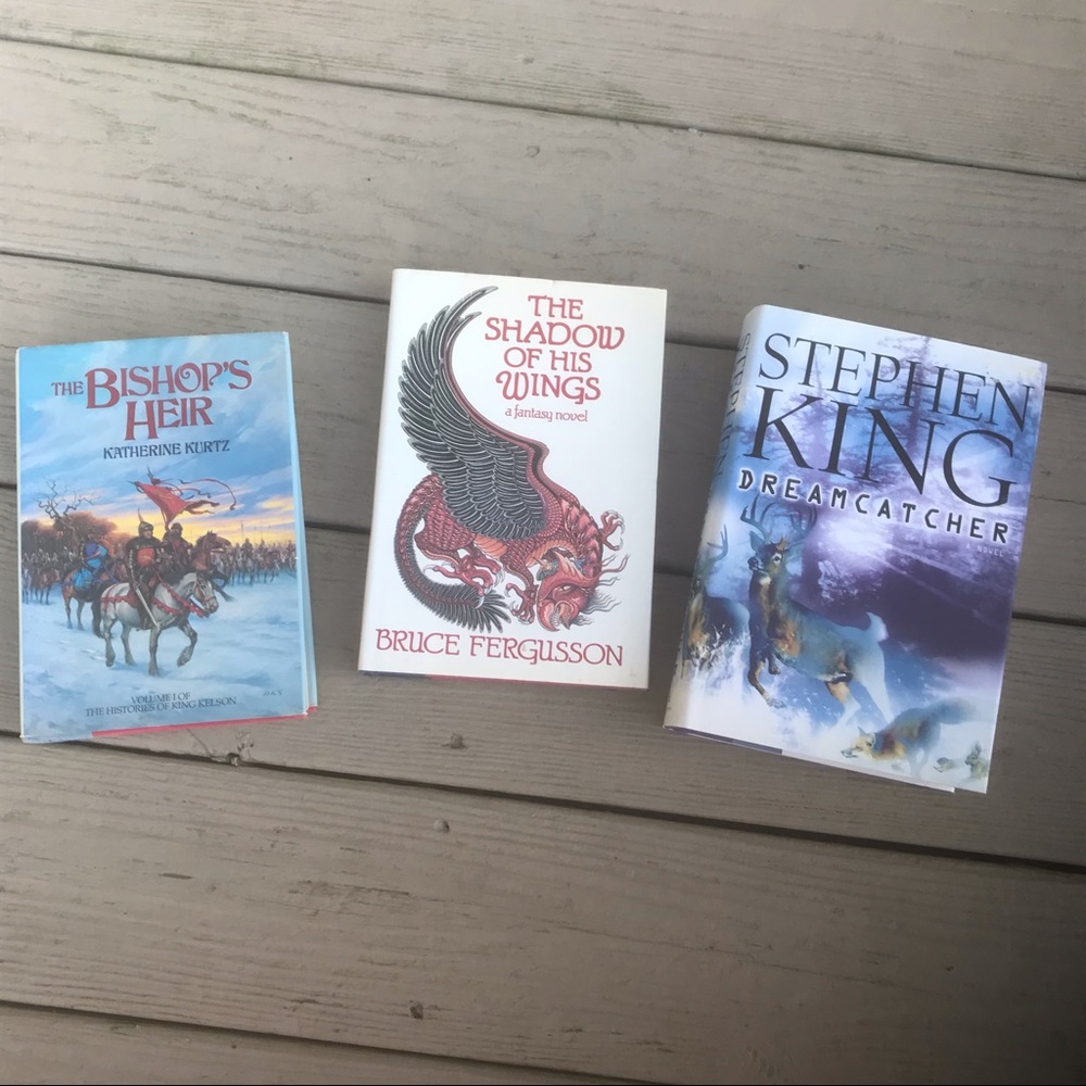 3 Hard cover Fiction books